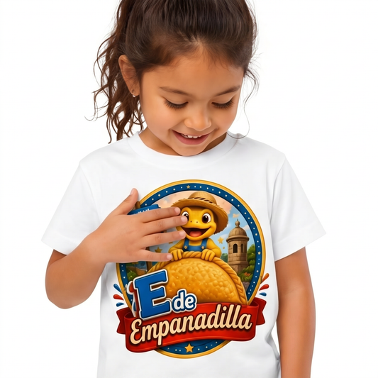 Tico El Coquí - E de Empanadilla - Kids T-Shirt