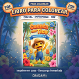 Cuenta con Tico — Números del 1 al 10 — Libro para colorear digital imprimible (PDF)